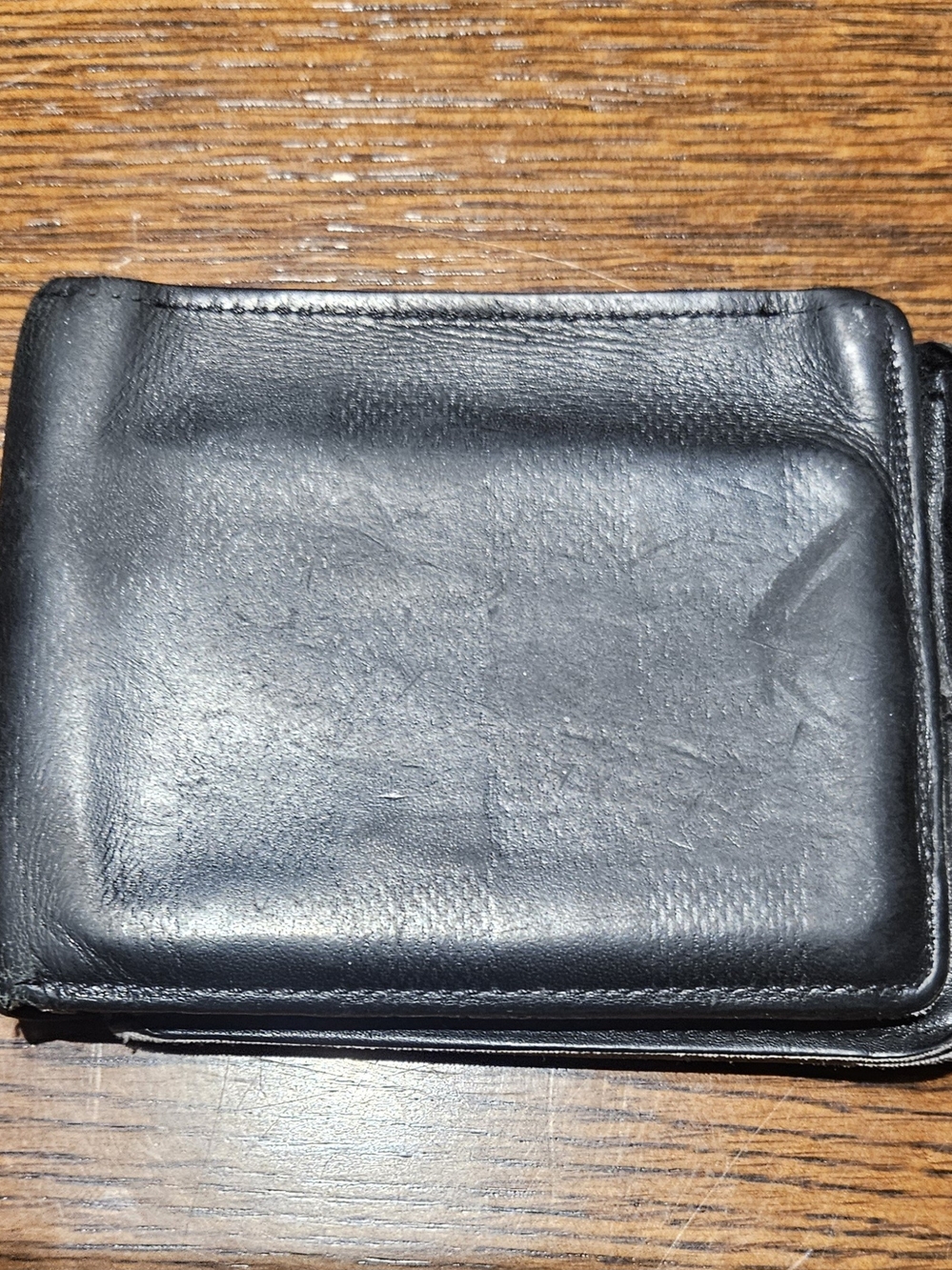 Louis Vuitton Black Leather Fold Wallet